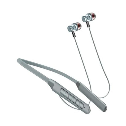 LX INDIA Headphones and Headsets FRONTECH Symphonic Wireless Neckband Earphone (EF-0068, Silver)