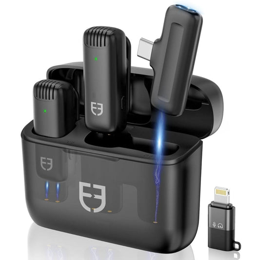 LX INDIA microphone FUEL CO 2 in 1 Wireless Microphone [ ANC ] Active Noise Cancellation
