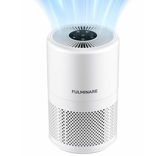 LX INDIA Smart Air Purifier FULMINARE Air Purifier for Bedroom, H13 True HEPA Air Filter 462 Ft² Coverage, Air Purifiers for Home Large Room, Office, LivingRoom, Big Air Cleaner With Sleep Mode, Timer, Child Lock (Big) Pearl