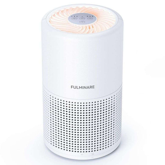 LX INDIA Smart Air Purifier FULMINARE Air Purifiers for Bedroom, FULMINARE H13 True HEPA Air Filter, Quiet Air Cleaner With Night Light,Portable Small Air Purifier for Home, Office,Pet(white)