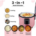 LXINDIA Rice cooker FUMATO 500W Electric Rice Cooker with Single Pot 1.5L  Purple