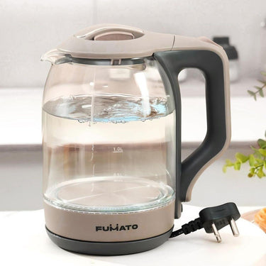 LXINDIA Kettle FUMATO Glass Electric Kettle 1.8L 1500W