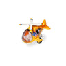 LXINDIA Toys FunBlast Helicopter Toy for Kids Friction Powered Metal Helicopter Yellow