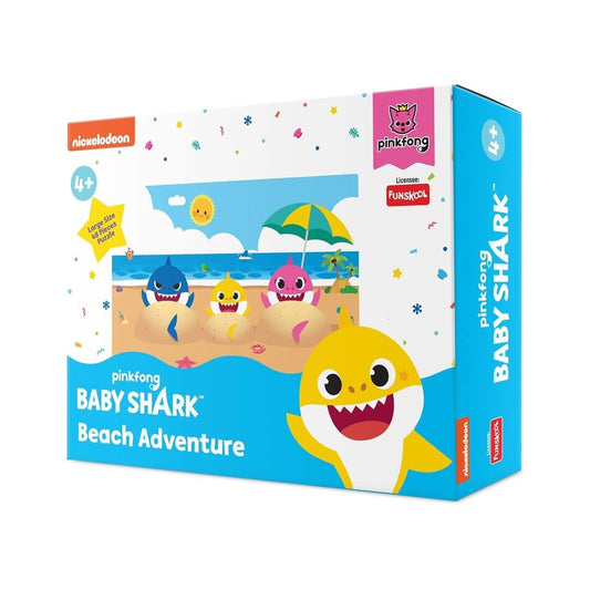 LX INDIA Beach Toys Funskool-Baby Shark Beach Adventure,Educational,48 Pieces,Puzzle, Kids,Toy