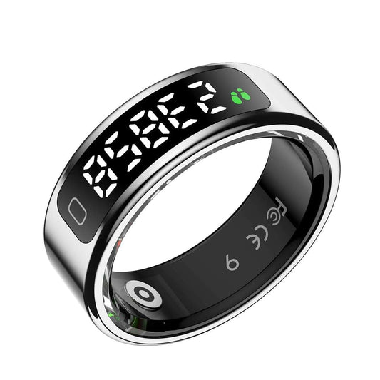 LX INDIA Smart Ring FYFIT Smart Ring with Health Monitoring Radiant Silver, 11-20.7 mm