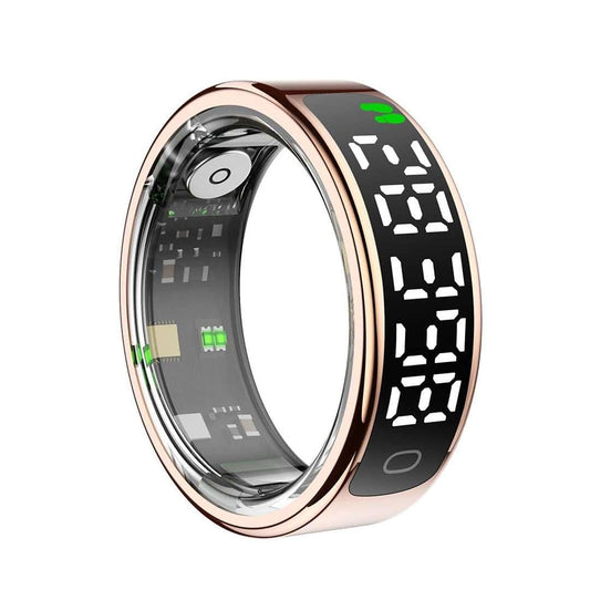 LXINDIA Smart Ring FYFIT Smart Ring with Health Monitoring Rose Gold, 11-20.7 mm