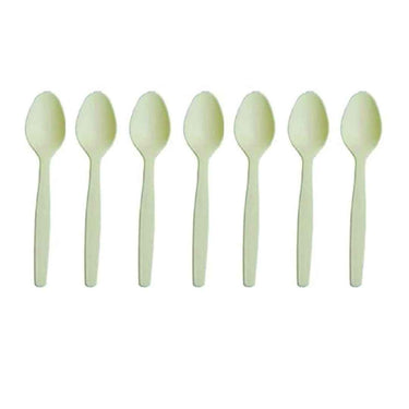 LXINDIA Disposables G1 6inch Corn Starch Disposable Biodegradable Spoon (100 Pcs)