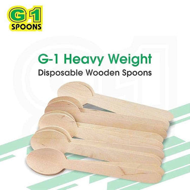 LXINDIA Disposables G1 Wooden Disposable Biodegradable Spoons