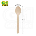 LXINDIA Disposables G1 Wooden Disposable Biodegradable Spoons