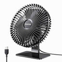 LXINDIA Table Fan Gaiatop Small Table Fan with Black leaf