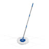 LXINDIA mop Gala Spin Mop Extendable Handle Rod with Microfiber Refill (White and Blue)