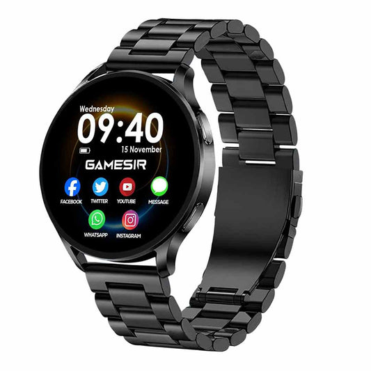 LX INDIA Smart Watch Metal-Black GameSir Active 5 Smart Watch AMOLED Display 1.3" Screen