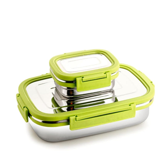LX INDIA Kids Lunch Box Green GANESH Craze Stainless Steel Tiffin Lunch Box Container
