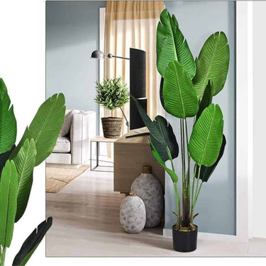 LXINDIA Plants Garden Art Natural Looking Real Touch Artificial Plant with Pot for Indoor