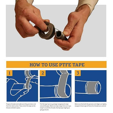 LXINDIA PTFE tape Gasoila Nickel PTFE High Density Thred Tape Roll