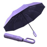 LXINDIA Umbrella GaxQuly Folding Umbrella With Carabiner Handle Big Size (Purple)