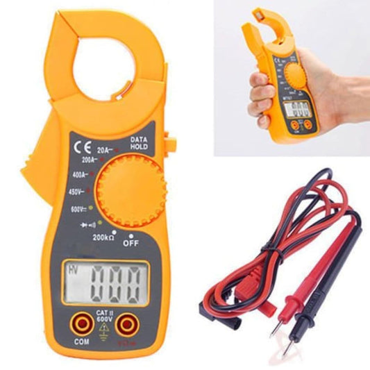 LX INDIA multimeter Generic Portable LCD Digital Clamp Ampere AC DC Voltage Multi Meter Current OHM Tester (NL-VAC3-57YS), Corded Electric, 1 Piece