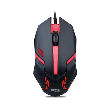 LXINDIA Mice GEONIX Vigor R7 Wired Gaming Mouse (Black Red)