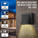 LXINDIA Fancy Lights Gesto Wall Lights 5W IP65 Waterproof Wall Lamp Upside Downside Light for Balcony