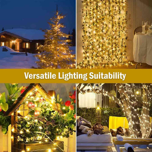 LX INDIA light GIGALUMI 10.5 MTR/38 LED String Light 360° Copper Power Pixel 35 Feet Serial Decorative Fairy Lights for Home Diwali