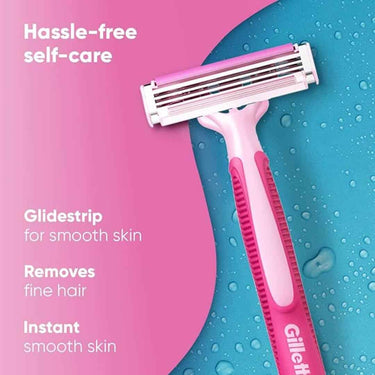 LXINDIA shaving razor Gillette Venus Simply Venus Pink Hair Removal for Women 5 razors (Buy 4 Get 1 free)