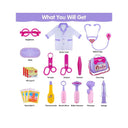 LXINDIA Toys GINMIC Kids Doctor Play Kit  Pretend Play Doctor Set Toys (Purple)