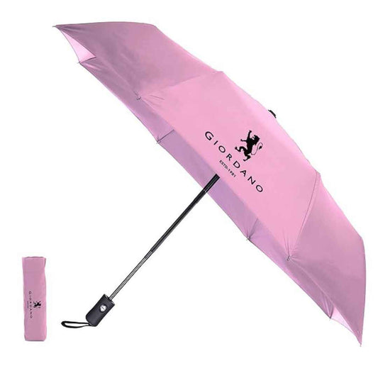 LX INDIA Umbrella Giordano UV Protection Unisex Umbrella for Men and Women Regular Size Pink