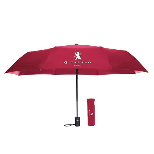 LX INDIA Umbrella Giordano UV Protection Unisex Umbrella for Men and Women Regular Size Red