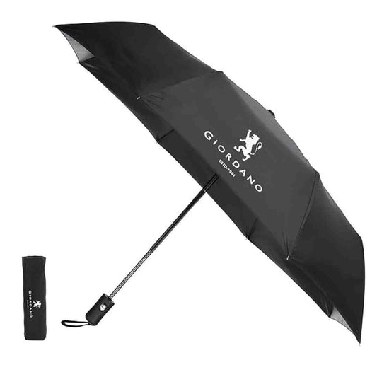 LX INDIA Umbrella Giordano UV Protection Unisex Umbrella Regular Size Black