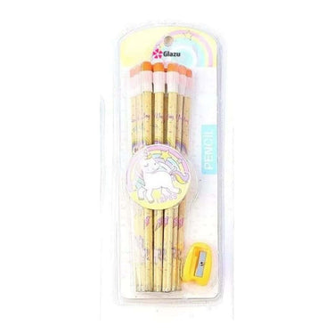 LXINDIA Pencil GLAZU Unicorn Stationery HB Pencil Set (Set of 12 Pencils)