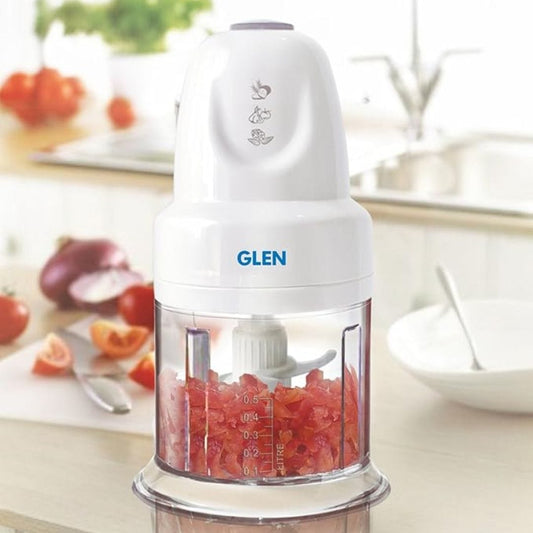 LX INDIA Chopper Glen Electric Chopper 200W Including 2 Stainless Steel Blade (4043 Turbo, White)