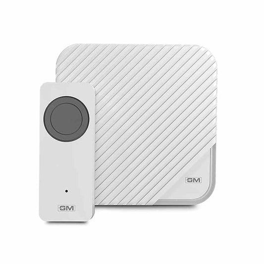 LX INDIA Wireless Door Bell GM 4044 Glossia Wireless Digital Doorbell with Remote lash - White