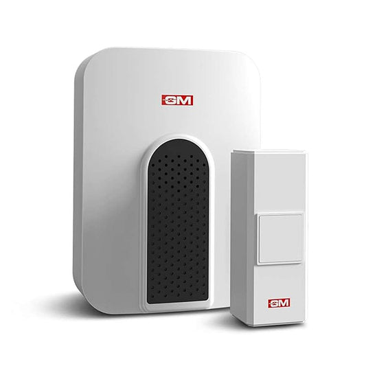 LX INDIA Wireless Door Bell GM 4098 Jinglz Wireless Multitune Doorbell , IP20 -White