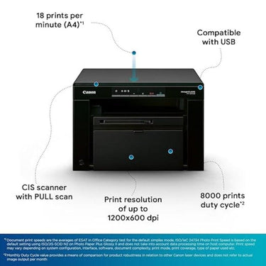 LXINDIA Printer & Scanner GMP Canon MF3010 Digital Multifunction Laser Printer