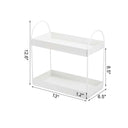 LXINDIA organizer Go Hooked 2 Tier Standing Rack Bathroom Countertop Organizer