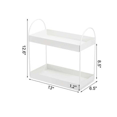 LXINDIA organizer Go Hooked 2 Tier Standing Rack Bathroom Countertop Organizer