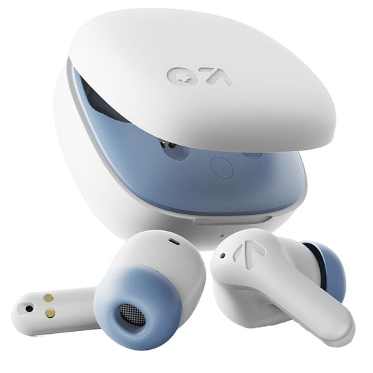 LXINDIA Earbuds GOBOULT Audio Curve Max Bluetooth Earphones with 100H Playtime, ENC Mic, Dual Device Connectivity, Neckband Wireless Earphone (Ice Blue)