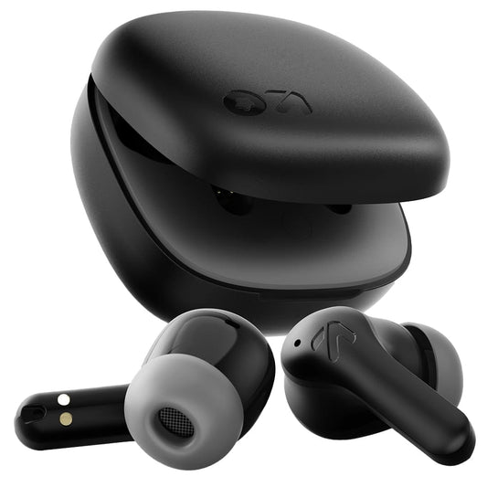 LXINDIA Earbuds GOBOULT K10 Truly Wireless Bluetooth In Ear Earbuds with 50H Playtime, 4 Mic Clear Calling, 10mm Drivers,TWS Ear buds Wireless (Pure Black)
