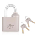 LXINDIA Lock Godrej Locking Solutions And Systems Dual Access 60 Mm 4 Keys Padlock for Main Door Silver Finish