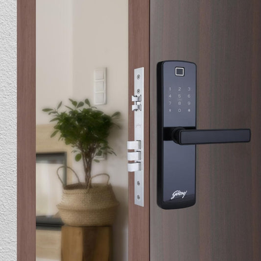 LX INDIA Smart Lock Godrej Smart Lock Catus Connect  Digital Lock for Wooden Door  5 in 1 Access 3 Bolts