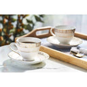 LXINDIA Tea Set GOLDEN QUEEN'S Gold and Lattice  Series Cups and  Saucers