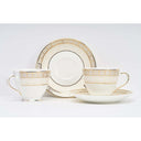 LXINDIA Tea Set GOLDEN QUEEN'S Gold and Lattice  Series Cups and  Saucers