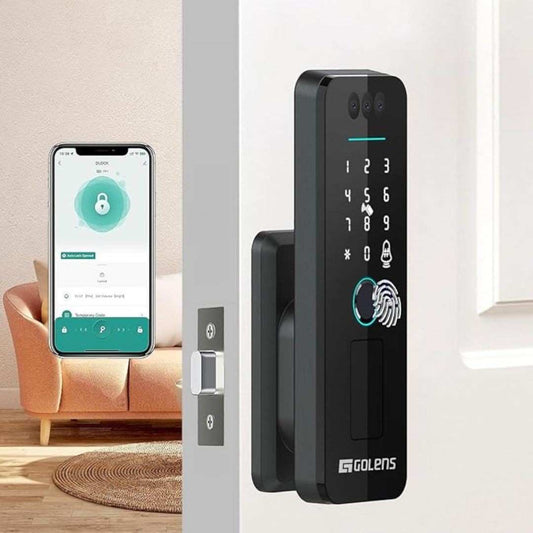 LX INDIA Smart Lock Golens X32 Face Recognition Smart Rim Lock