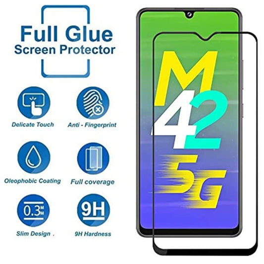 LXINDIA Screen Guard Gorilion | For Samsung Galaxy M42 5G | Tempered Glass protector pack of 2