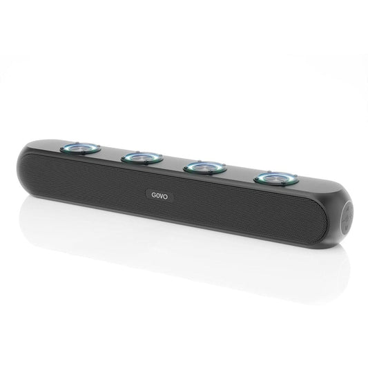 LX INDIA Speaker GOVO Gosurround 320 50W Bluetooth SoundBar (Platinum Black)