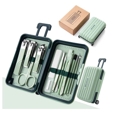 LXINDIA Nail Care Kit GRACIOUS MART 12pcs Nail Clipper Manicure Set Pedicure Care Tools(PISTA)