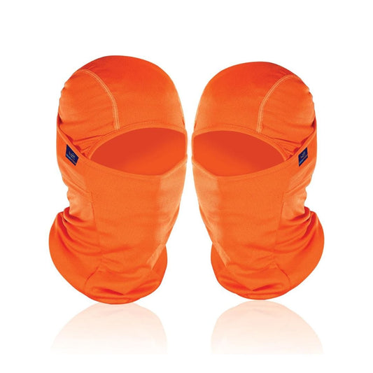 LX INDIA Face Mask Orange + Orange Grandpitstop Face Mask for Bikes UV Protected Balaclava(Free Size, Set of 2)
