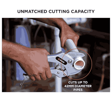 LXINDIA Pipe Cutter GROZ Ratcheting Pipe Cutter with One Handed Operation