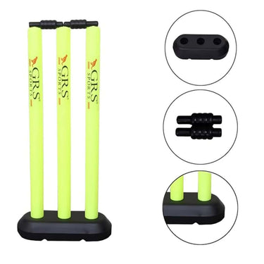 LXINDIA Cricket kit GRS Super Kids Zone Popular Willow Cricket Bat with Wicket Set 1 Tennis Ball for Kids (Size 3) Wood