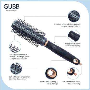 LXINDIA Brushes GUBB Elite Range Round Hair Brush For Blow Drying and Hair Styling